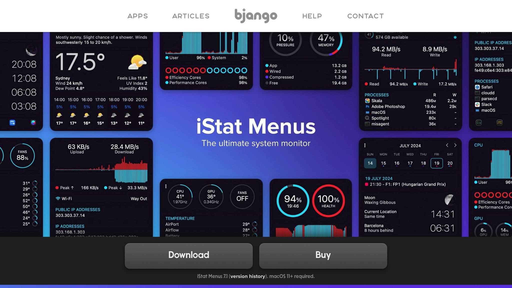 iStat Menus